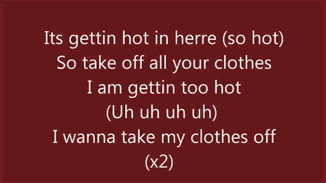 its getting hot in here lyrics